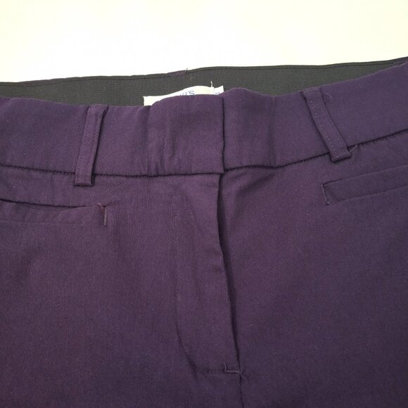 Ricki's Womens Stretch Crop Capris Pants Size 10 Purple  Summer Pool Golf Travel - Picture 11 of 16